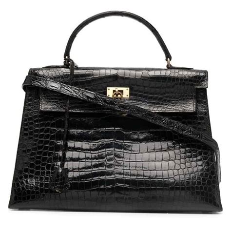 sac kelly hermes croco vintage|Hermes kelly 25cm for sale.